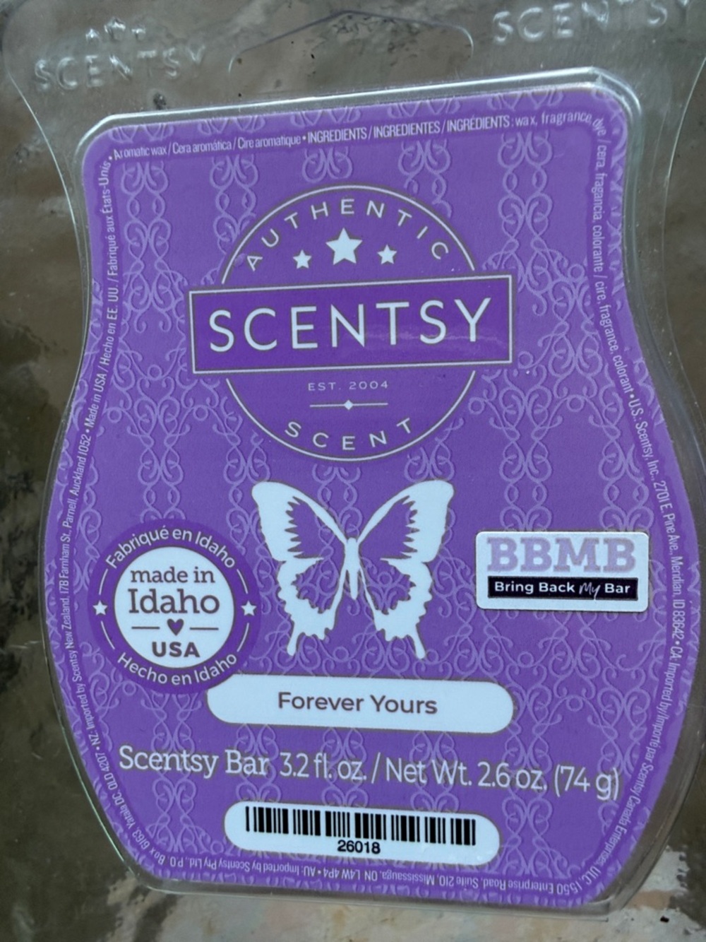 Scentsy Forever Yours Wax Bars - Purple Pack of 4 - Picture 3 of 3